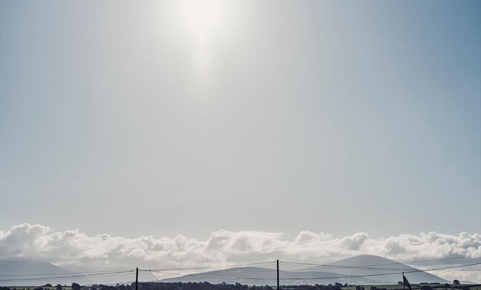 The view of Eryri from Halen Môn